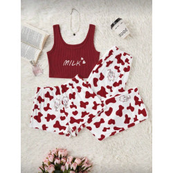 بيجامة ساخنة من ثلاث قطع